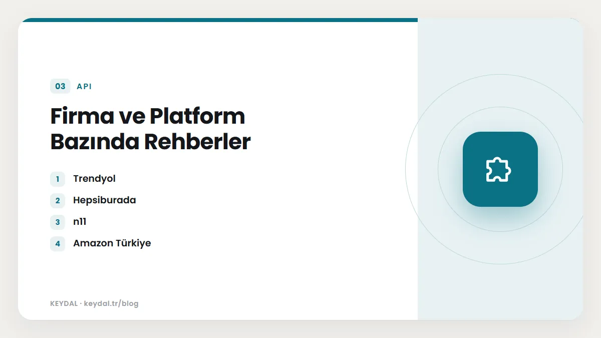 Firma ve Platform Bazında Rehberler: Trendyol, Hepsiburada, n11, Amazon Türkiye