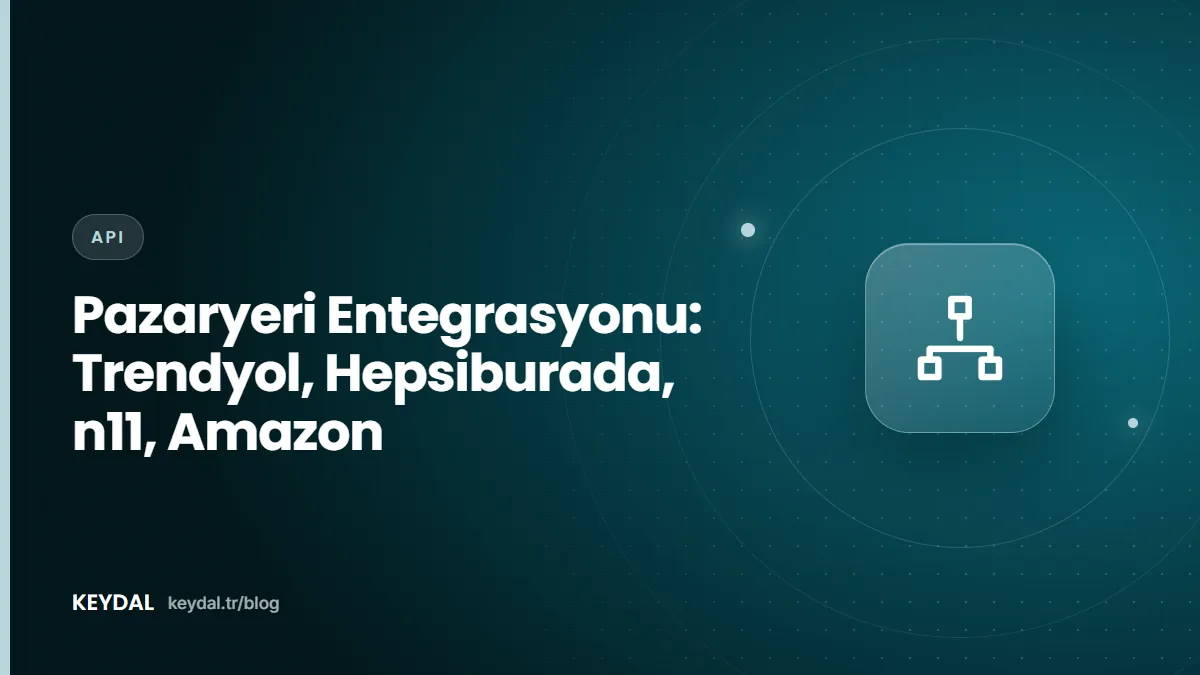 Pazaryeri Entegrasyonu: Trendyol, Hepsiburada, n11, Amazon