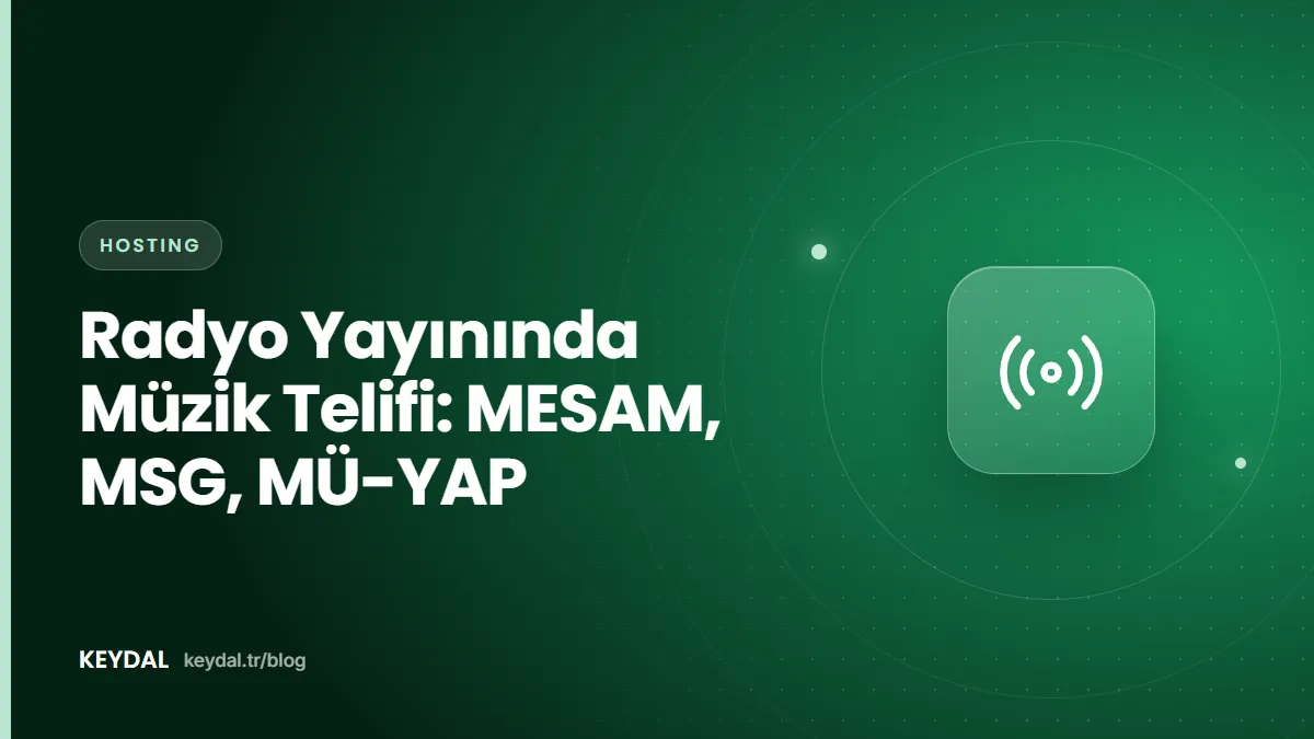 Radyo Yayınında Müzik Telifi: MESAM, MSG, MÜ-YAP