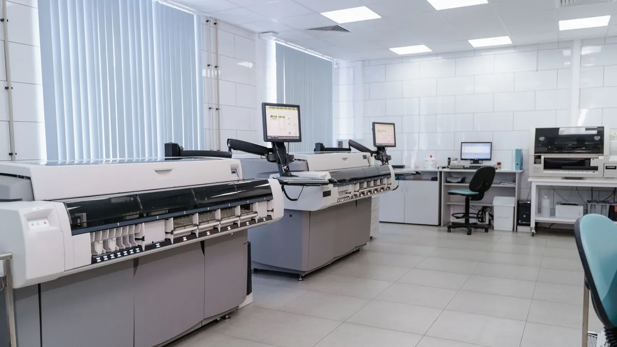 Spacious laboratory interior featuring state of the art