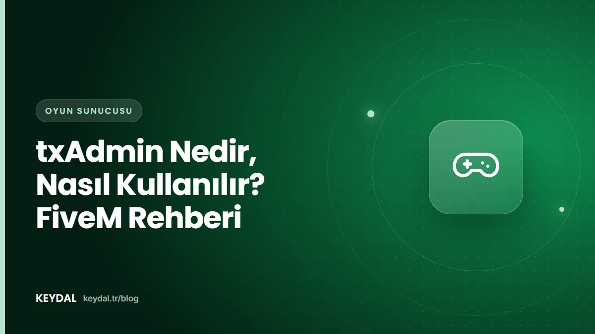 txAdmin Nedir, Nasıl Kullanılır? FiveM Rehberi